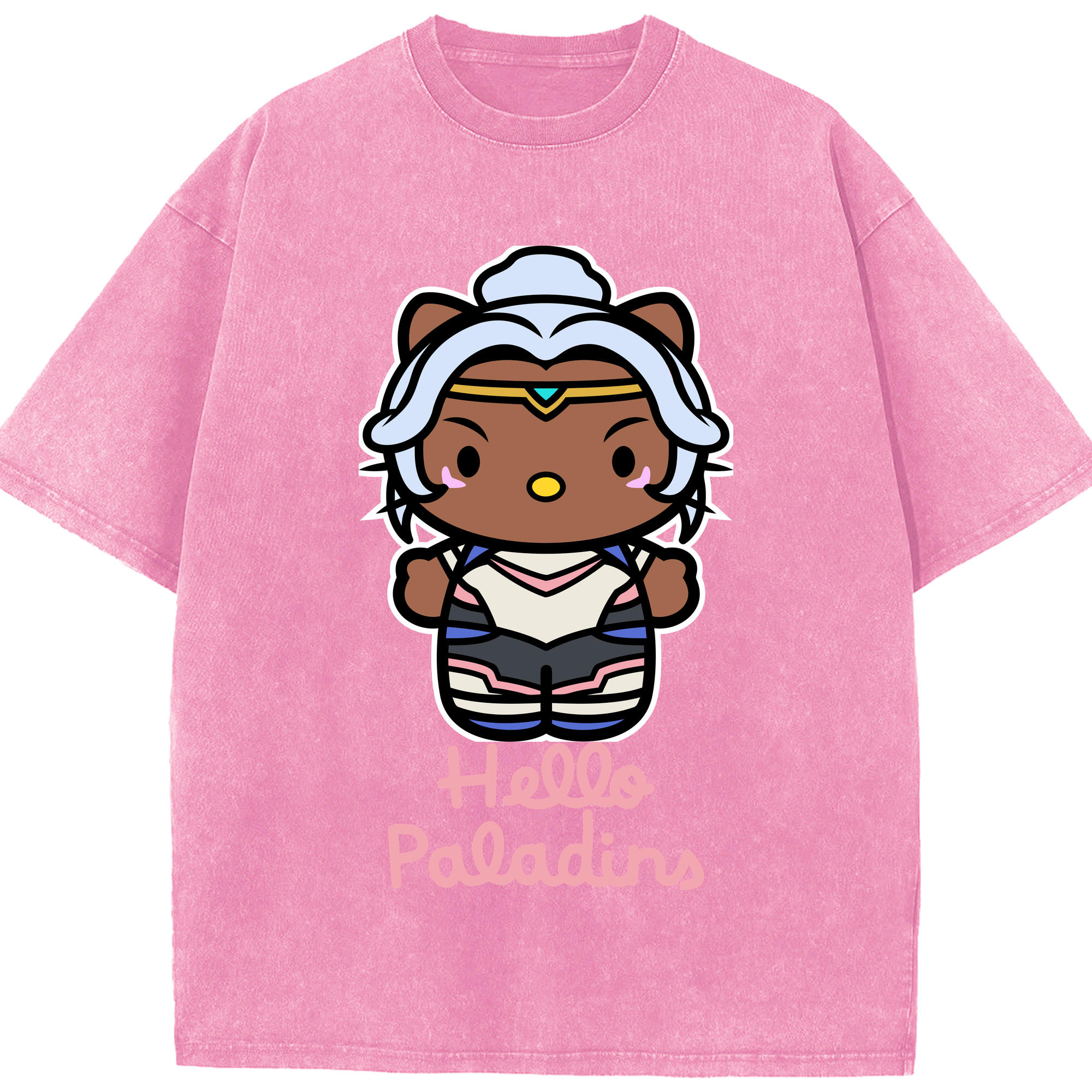 （画像用） Hello Kitty ハローキティ 綿100% ヴィンテージ風 半袖Tシャツ（フロントプリント）
